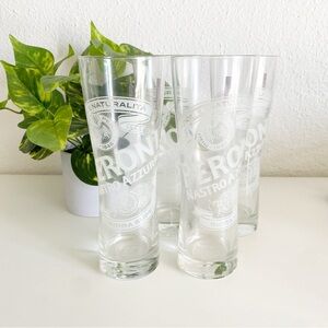 Peroni Etched Pilsner Bar Glass Set (4)